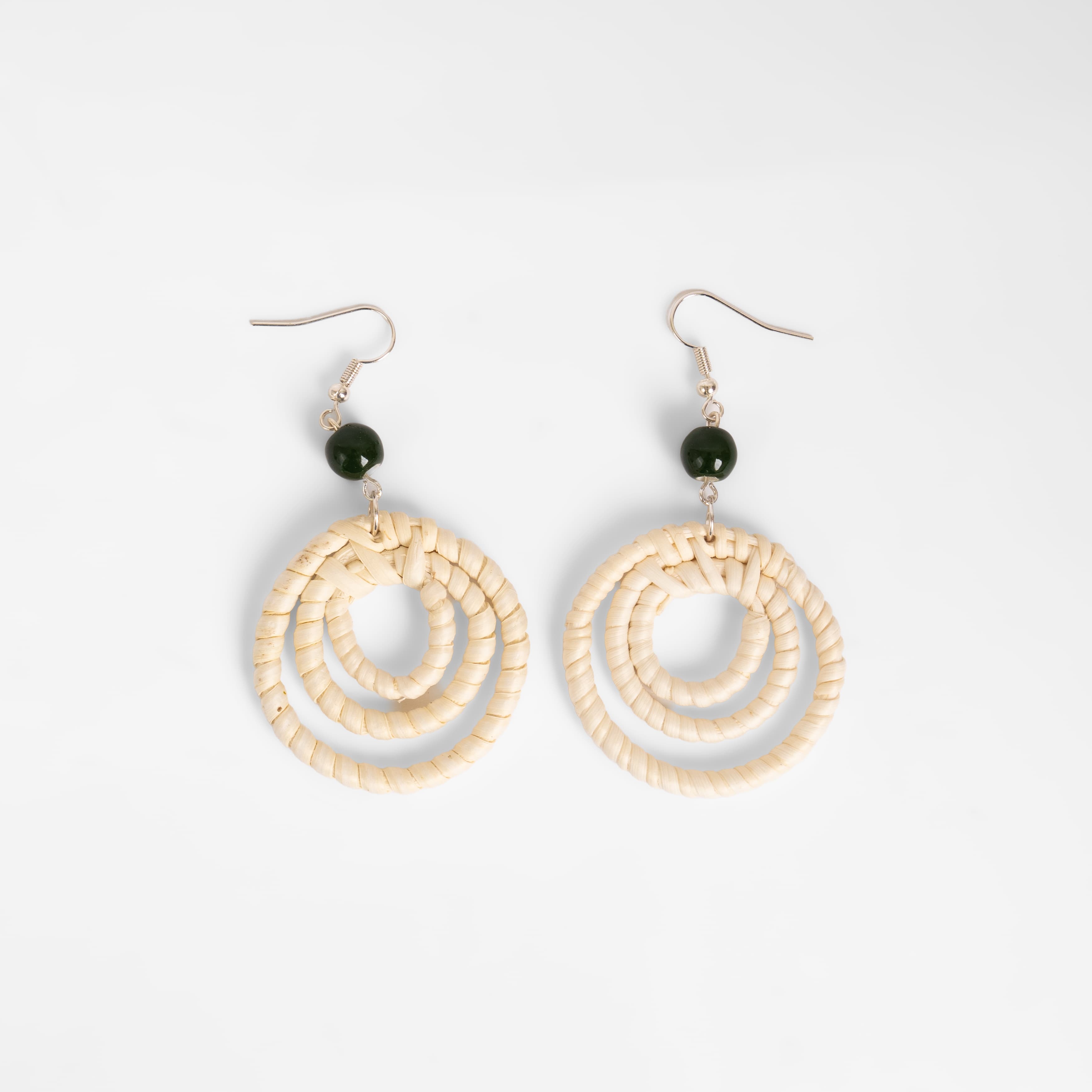 Product Rattan Diamond Earrings Image 3