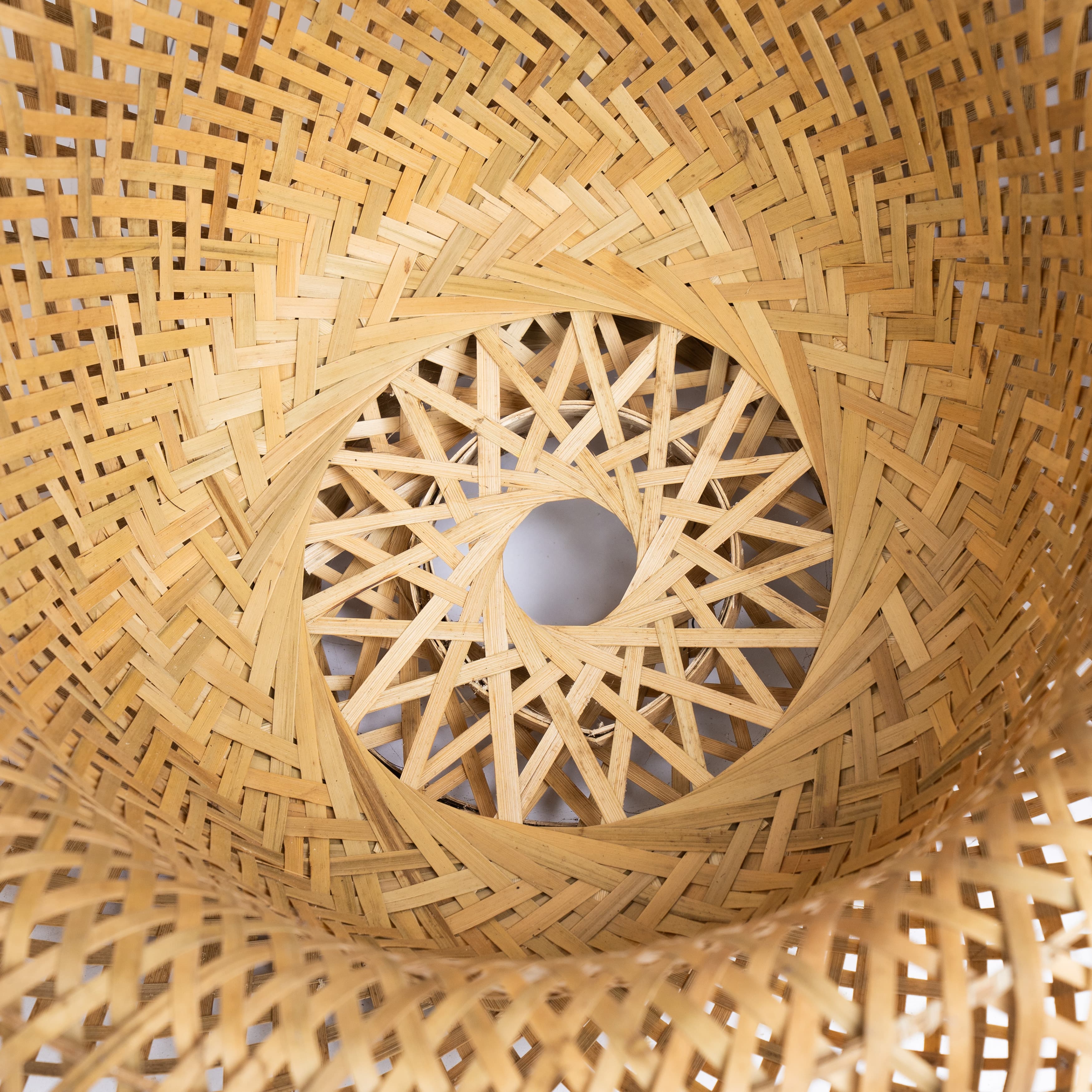 Product Bamboo Pendant Lampshade – Dome Weave Image 3
