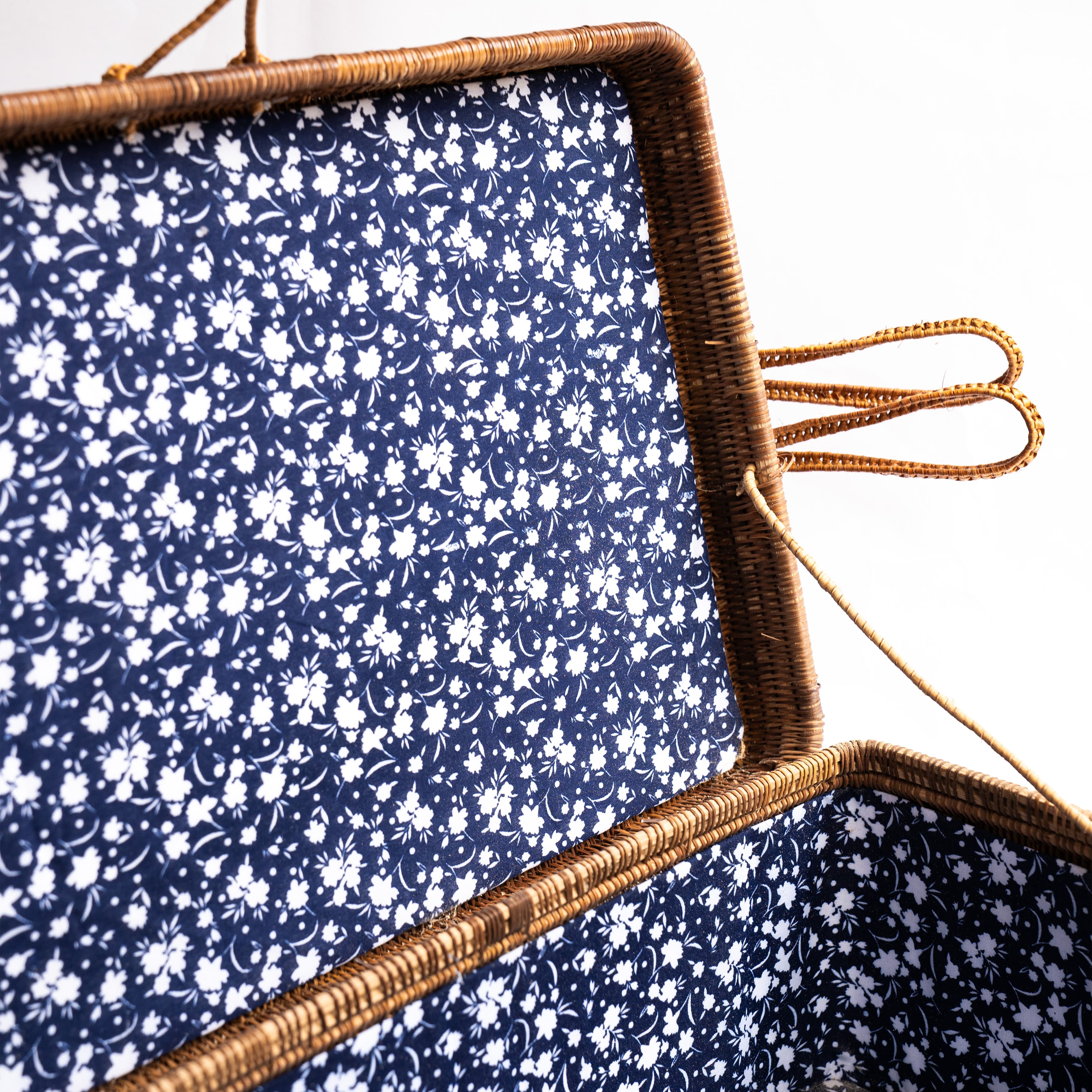 Product Rattan Handheld Case – Lidded, Fabric Lined Image 6